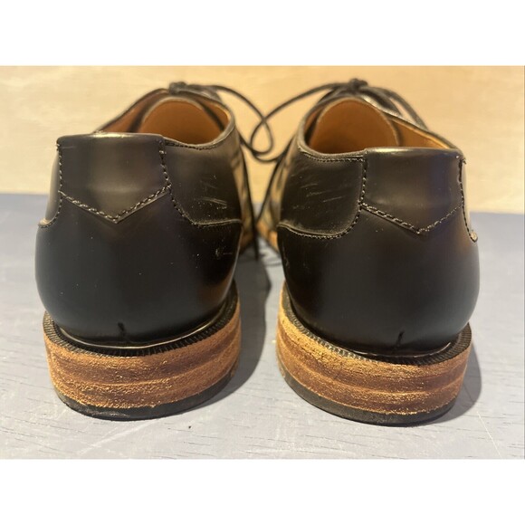 John Fluevog womens Size 9 Oxford Shoes Leather Modvog Mariella black gold - Picture 4 of 10